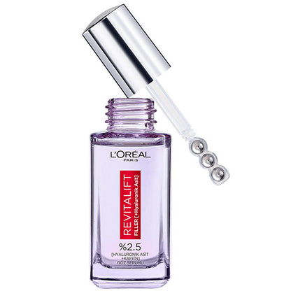 L'Oreal Revitalift: Hyaluronic Acid Anti-Aging Serum Set - Reduce Wrinkles, Dark Circles & Deeply Hydrate for Youthful Skin by Beauty Care Bag