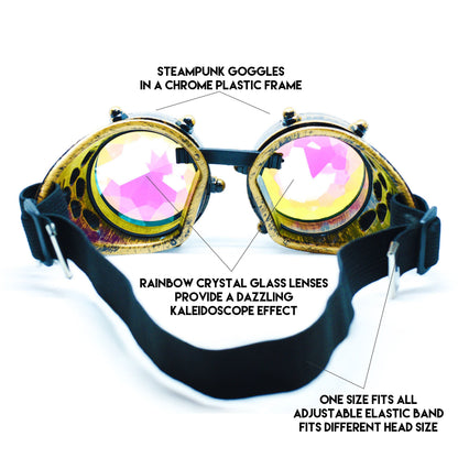 Steampunk Goggles and Kaleidoscope Glasses by SoJourner