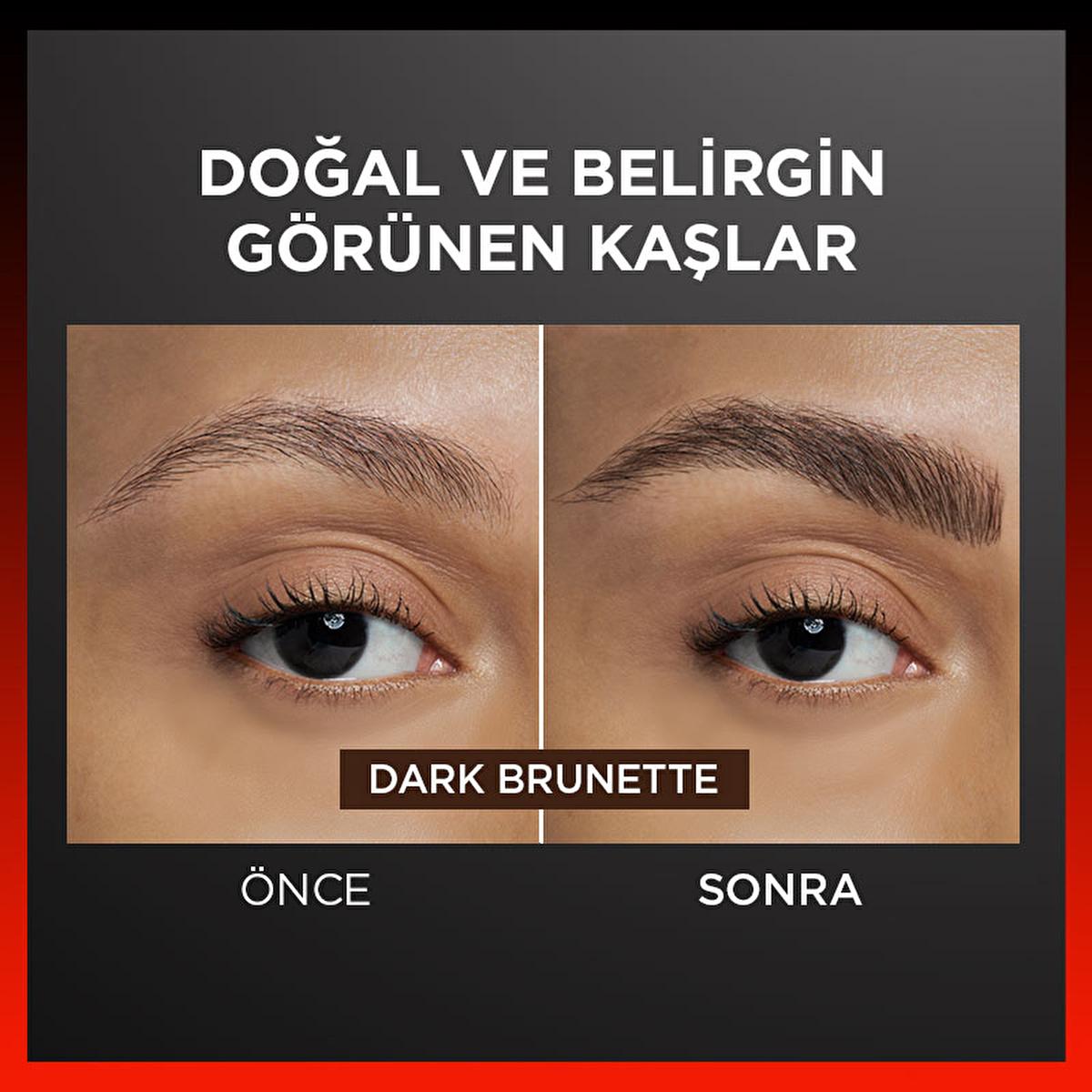 Loreal Paris Infaillible Faux Brow: Ultra-Fine Dark Brunette Brow Pencil for Natural, Long-Lasting, Smudge & Waterproof Definition by Beauty Care Bag
