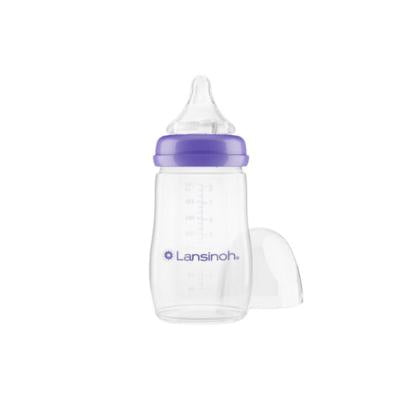Lansinoh Natural Wave Baby Bottle 240ml - BPA Free, Anti-Colic, Breast Milk Storage by Beauty Care Bag