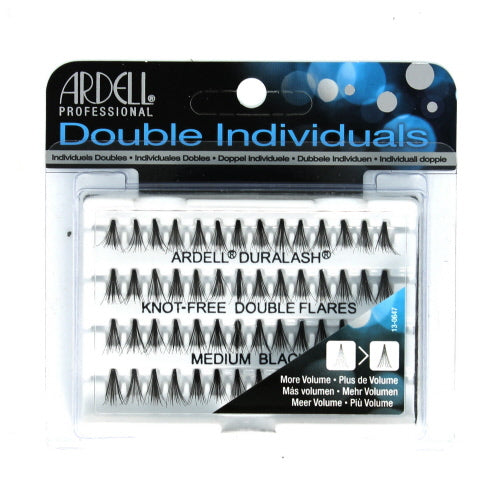 ARDELL Professional Double Individuals Knot-Free Double Flares - Medium Black by Avera Group