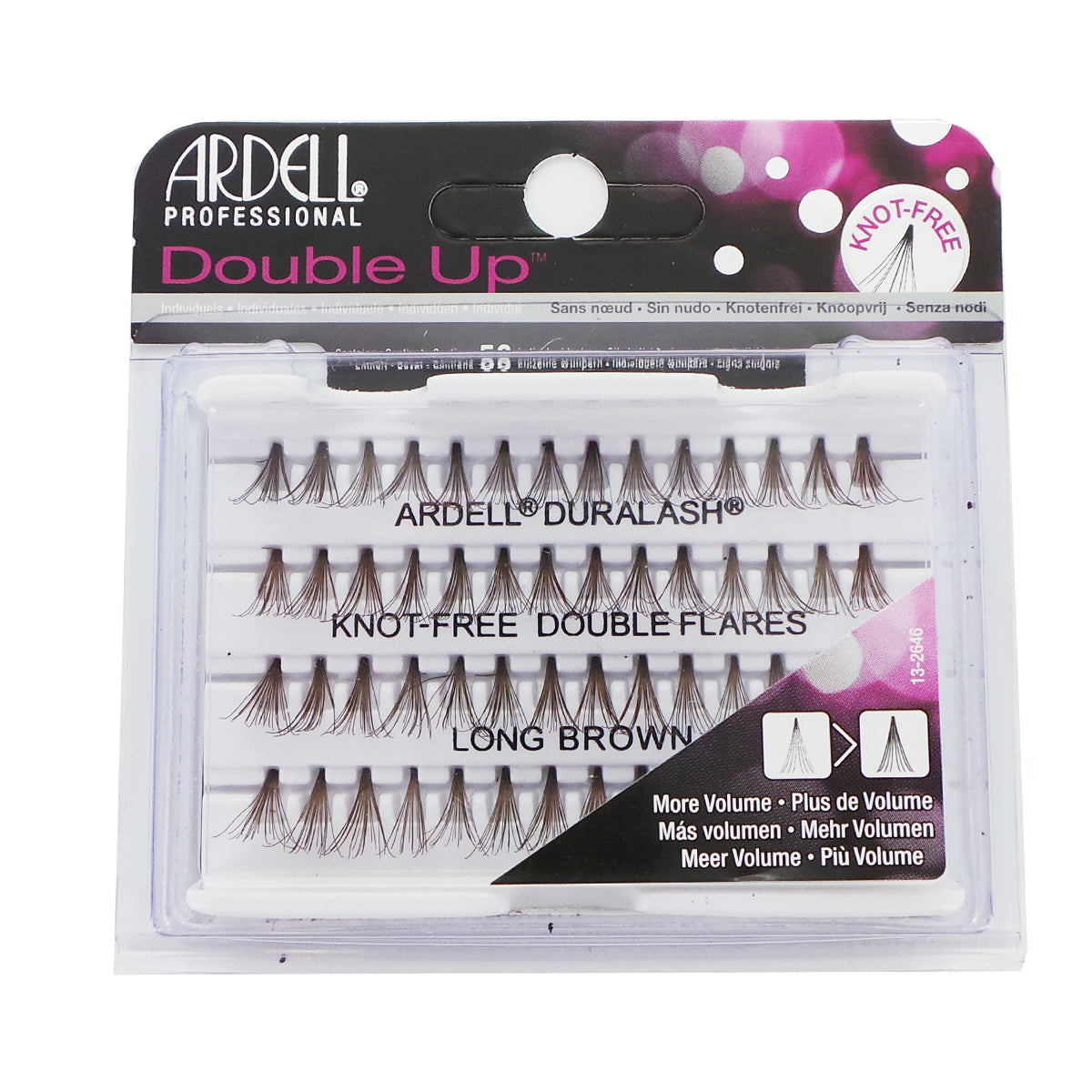 ARDELL Double Up Knot-Free Double Flares - Long Brown by Avera Group