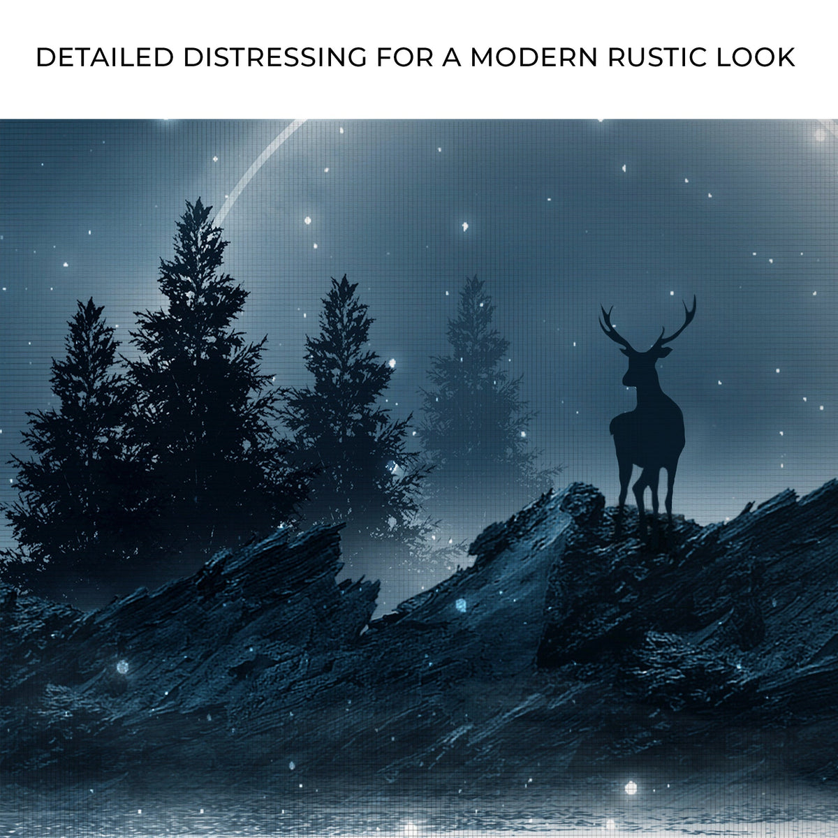 Midnight Deer Canvas Wall Art by Tailored Canvases