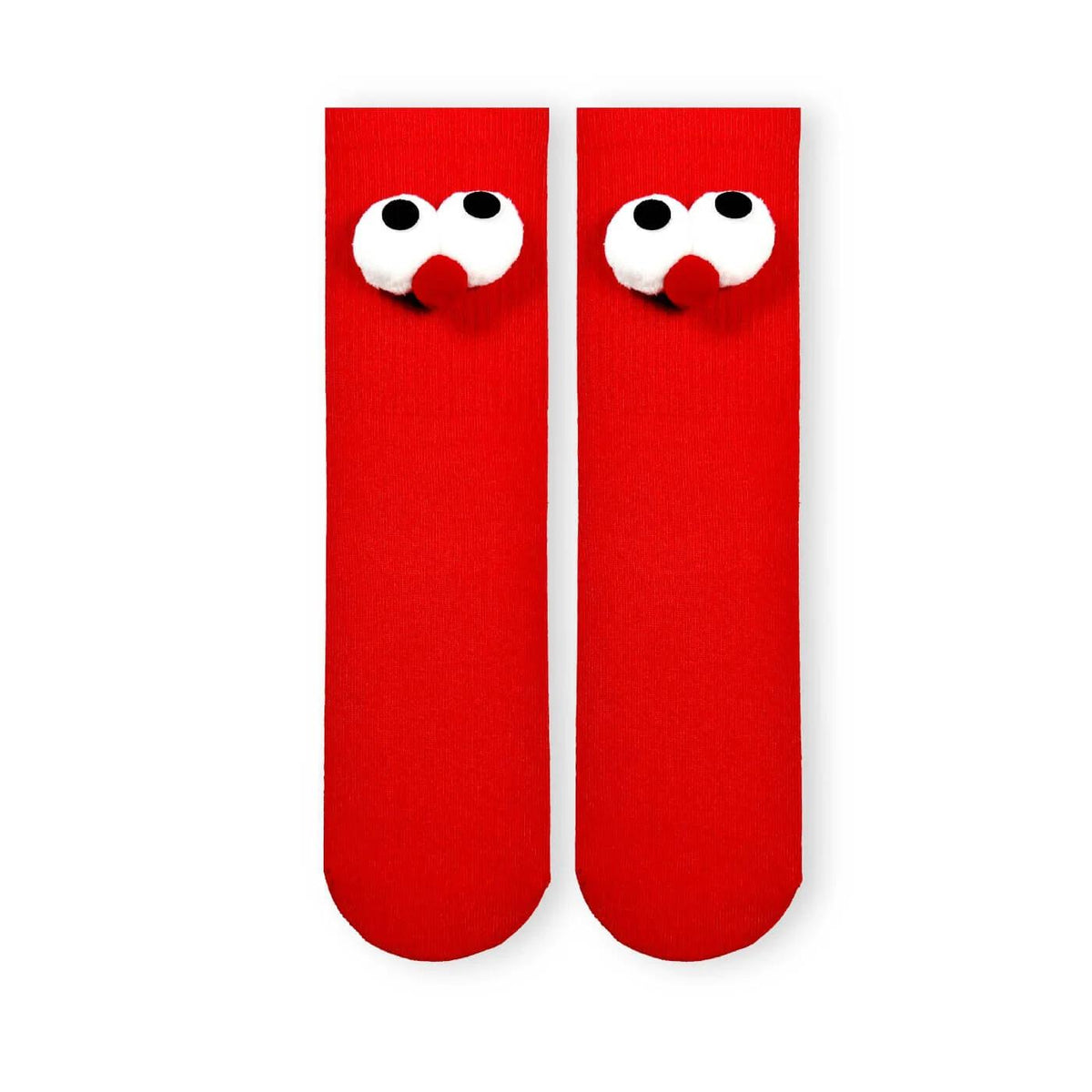 Carnaval Socks Googly Eye Red Athletic Crew Sock 1 Pair by Beauty Care Bag