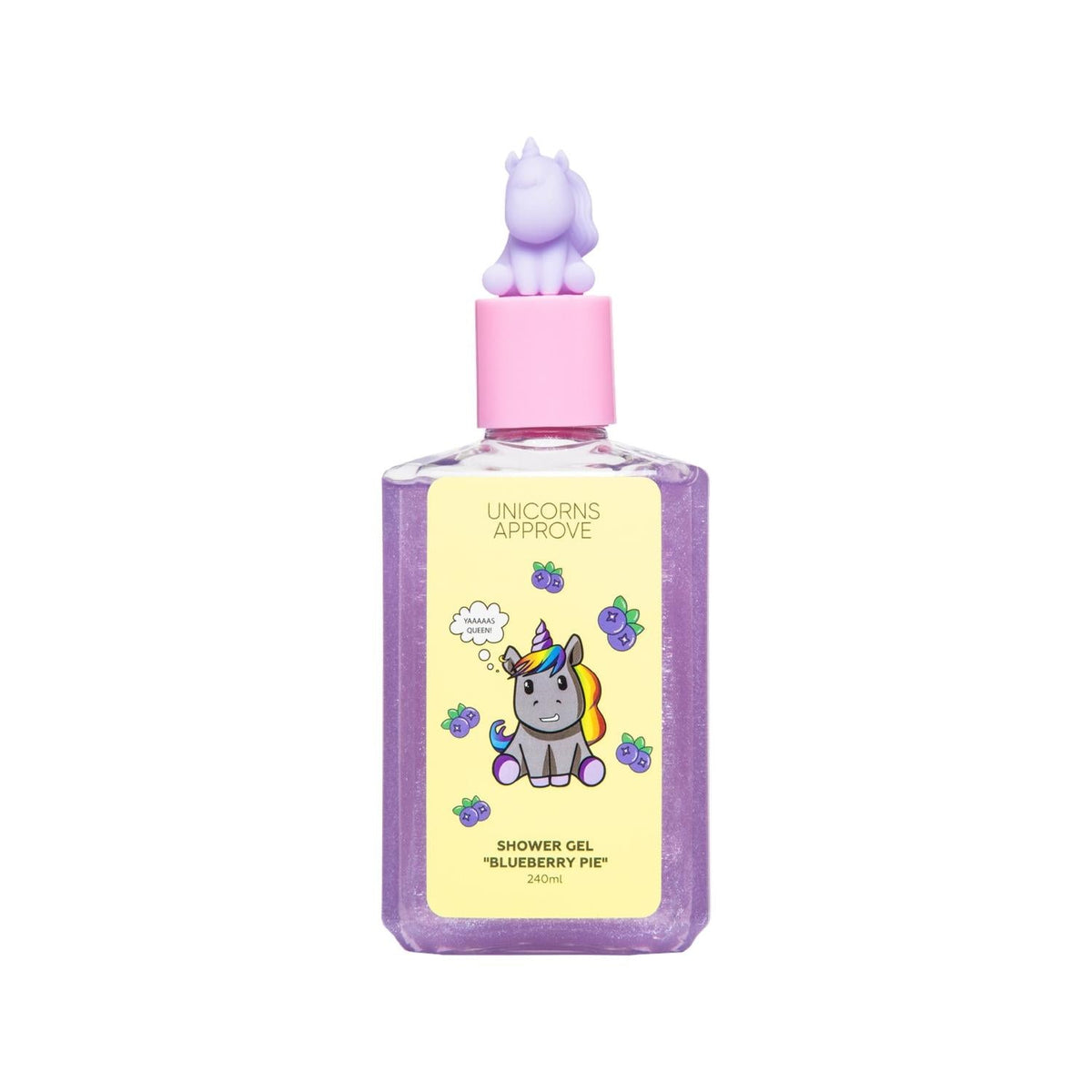 Soda Unicorn Blueberry Pie Scented Shower Gel - 240ml, Fragrant & Moisturizing by Beauty Care Bag