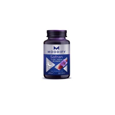 Moodify - Safran Extract with 5-HTP, Valerian, Vitamin B6 - 30 Capsules by Beauty Care Bag