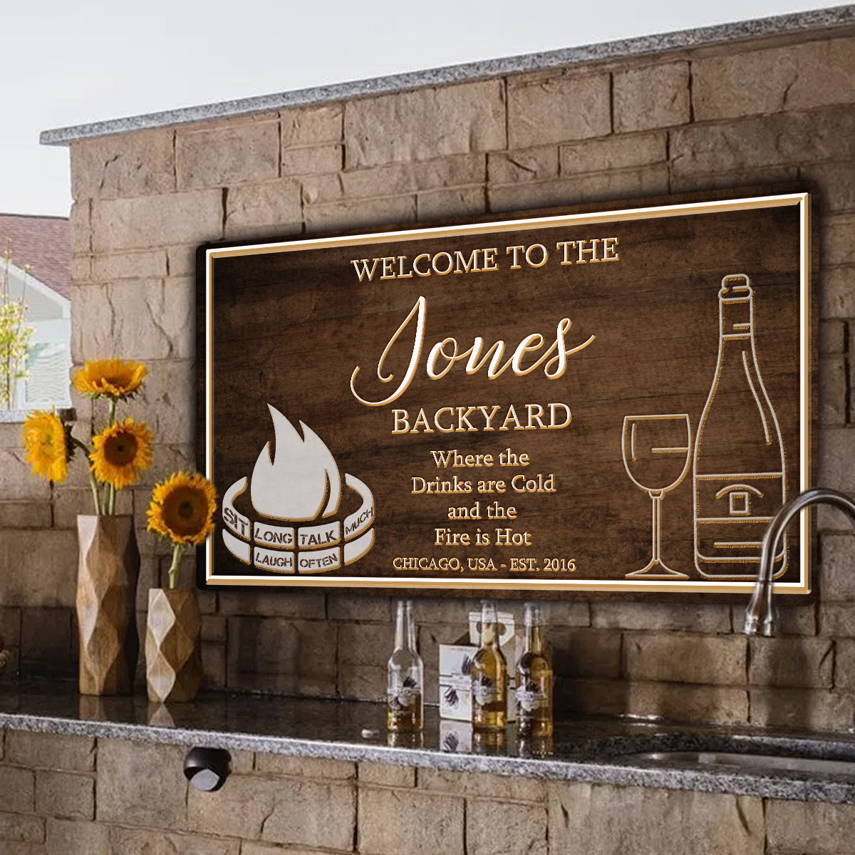Backyard Sign II by Tailored Canvases