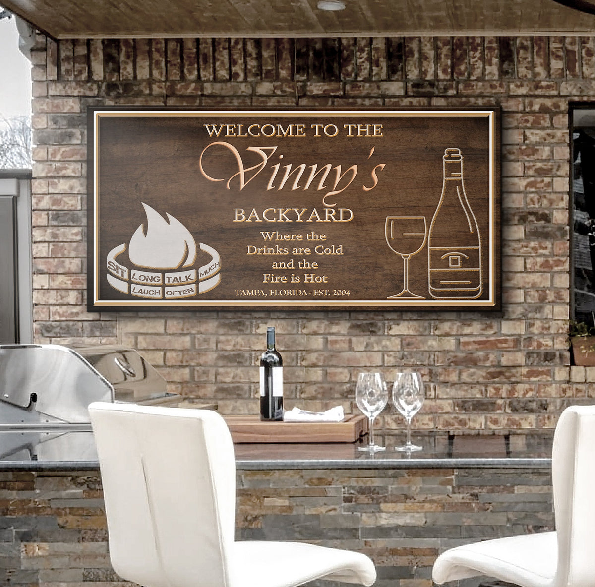 Backyard Sign II by Tailored Canvases