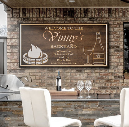 Backyard Sign II by Tailored Canvases