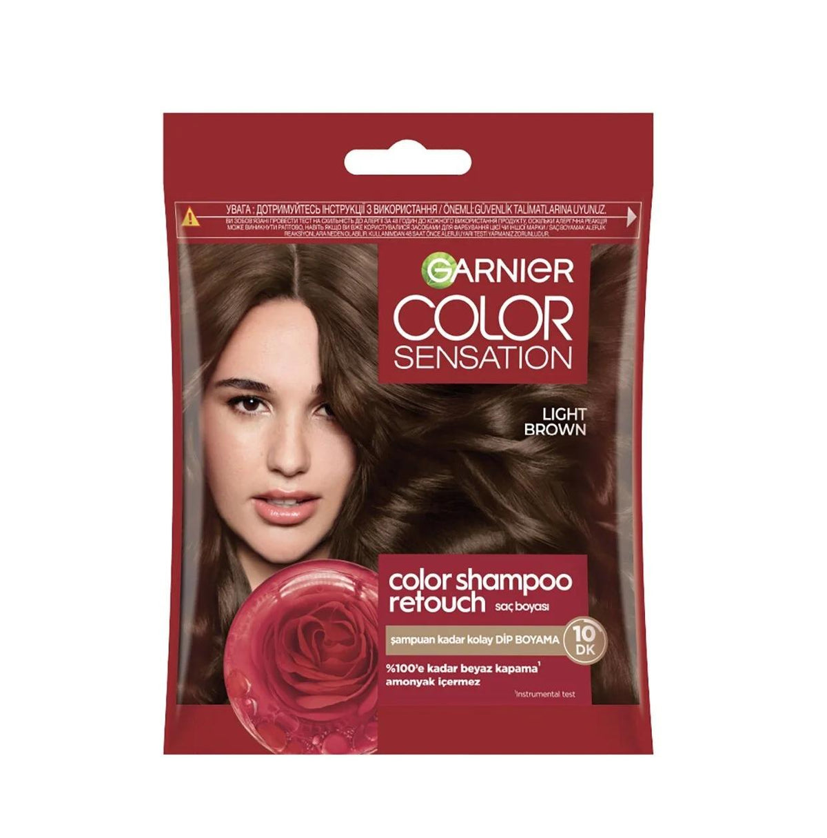 Garnier Color Shampoo Retouch Light Brown Hair Dye 50 1 ct by Beauty Care Bag