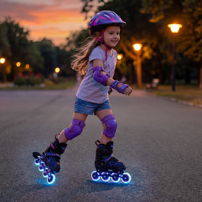 Adjustable Kids' Incline Skates for Boys Girls Ages 5-14 by GBruno Store