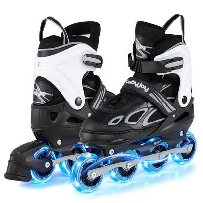 Adjustable Kids' Incline Skates 4 Sizes Adjustable Blade Roller by GBruno Store