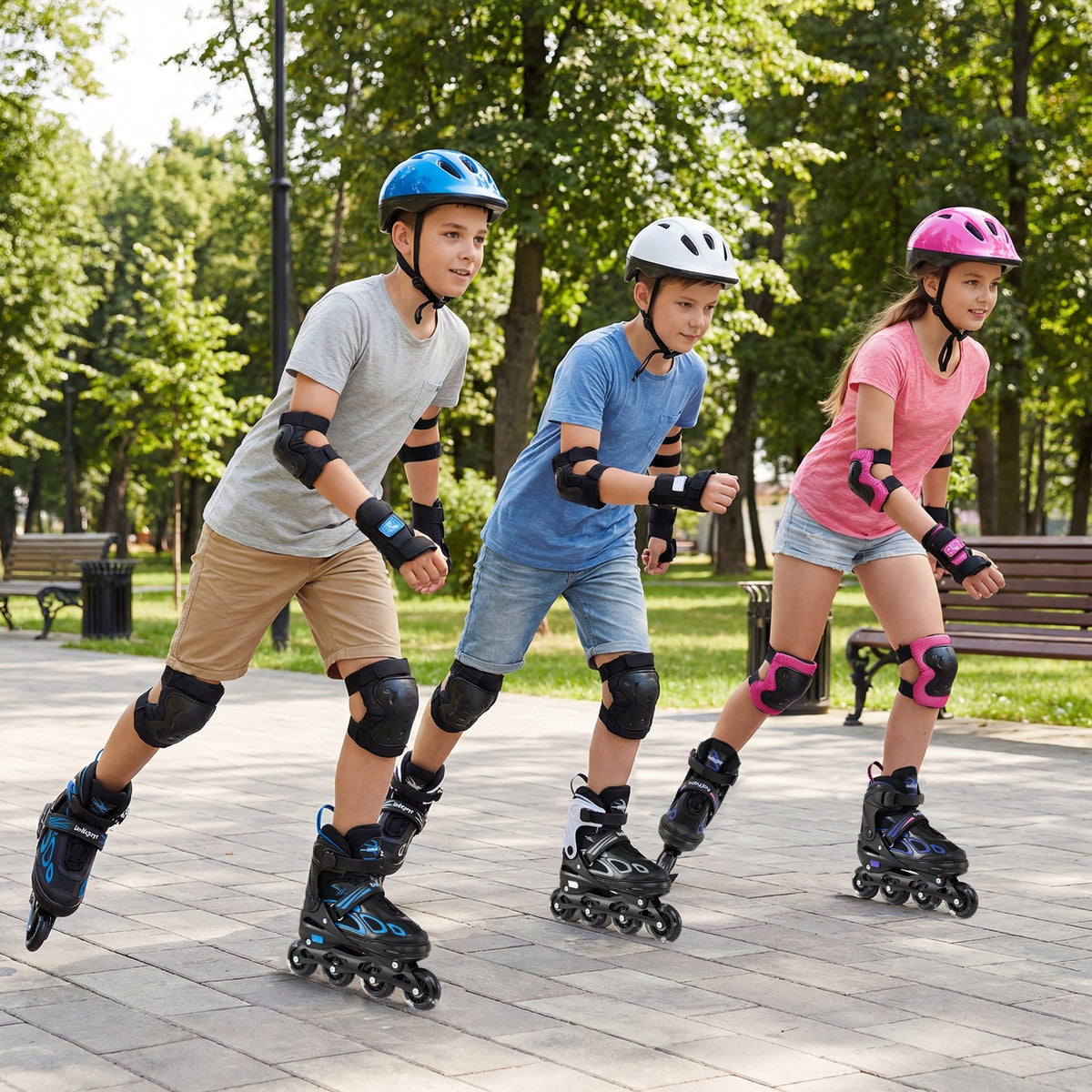 Adjustable Kids' Incline Skates 4 Sizes Adjustable Blade Roller by GBruno Store