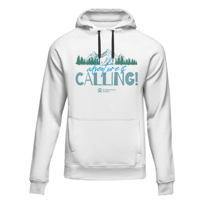 Adventure Camping unisex hoodie by Outdoorzees in white