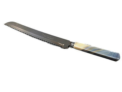 Natural Stone Trim Agate Bread Knife by Green Ares