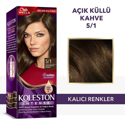 Wella Koleston Intense Hair Dye - 100% Grey Coverage, Long-Lasting Color with Argan Oil by Beauty Care Bag