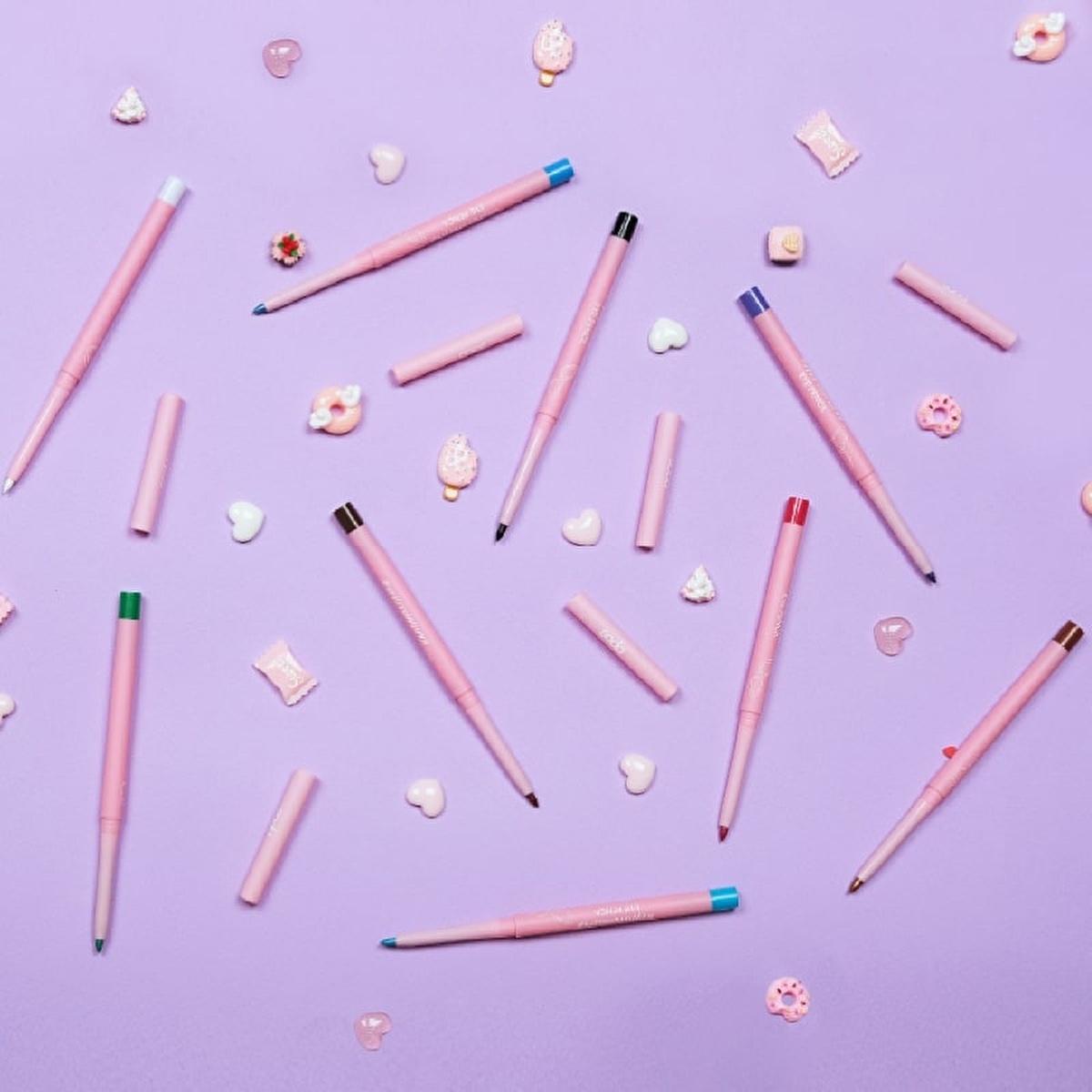 Soda Eyeliner Pencil - Waterproof, Long-Lasting Eye Makeup with Built-in Sharpener - Black Heart by Beauty Care Bag