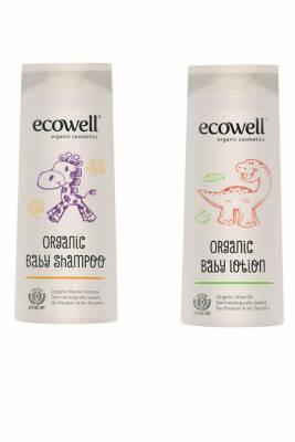 Ecowell Organic Baby Skincare 2-Piece Set: Gentle Shampoo & Lotion for Sensitive Skin - Natural & Paraben-Free by Beauty Care Bag
