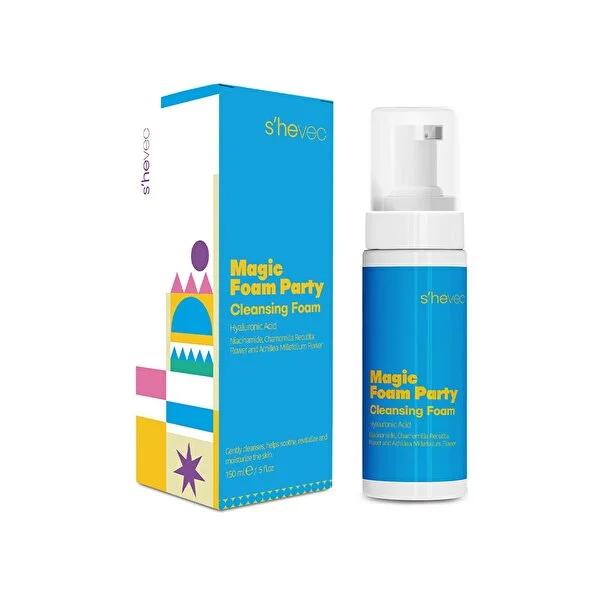 She Vec Magic Foam Party facial cleansing foam, 5.07 fl oz