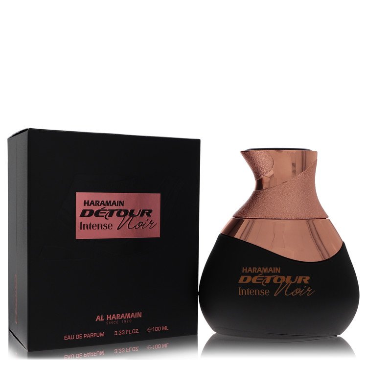 Al Haramain Detour Noir Intense by Al Haramain Eau De Parfum Spray (Unisex) 3.4 oz for Women by Avera Group