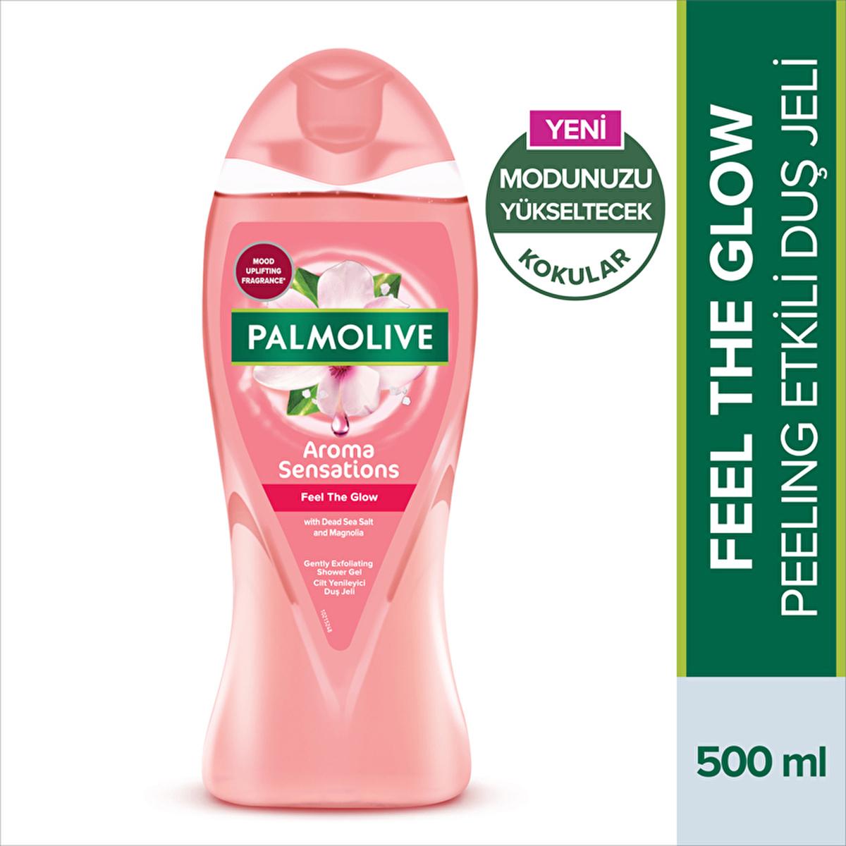Palmolive Aroma Sensations: Skin Rejuvenating Bath and Shower Gel with Magnolia & Dead Sea Salt - Natural Glow, Dermatologically Tested by Beauty Care Bag