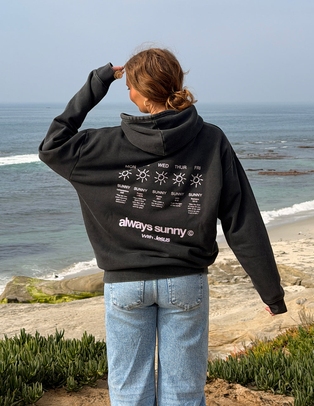 Always Sunny With Jesus Unisex Hoodie by Elevated Faith