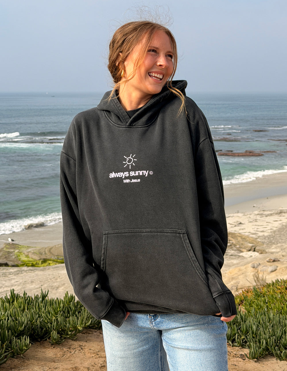 Always Sunny With Jesus Unisex Hoodie by Elevated Faith
