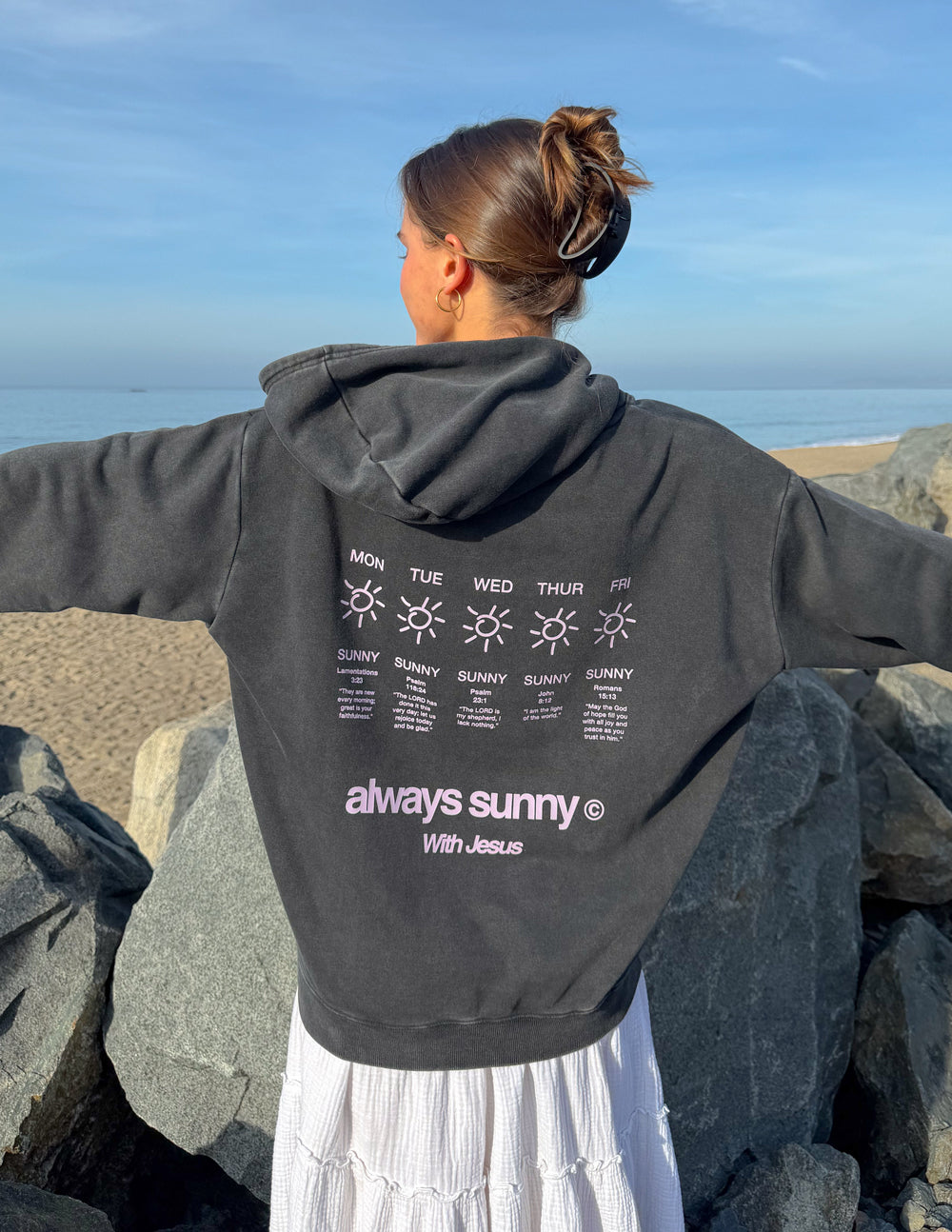 Always Sunny With Jesus Unisex Hoodie by Elevated Faith