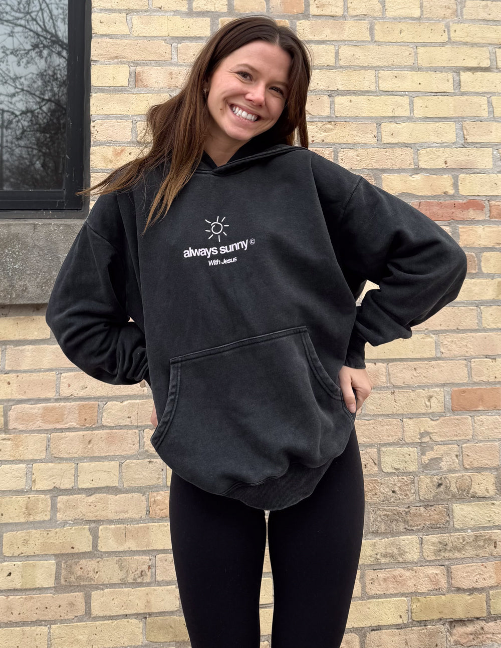 Always Sunny With Jesus Unisex Hoodie by Elevated Faith