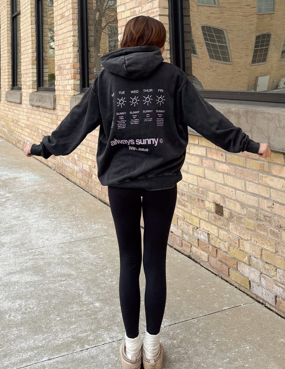 Always Sunny With Jesus Unisex Hoodie by Elevated Faith