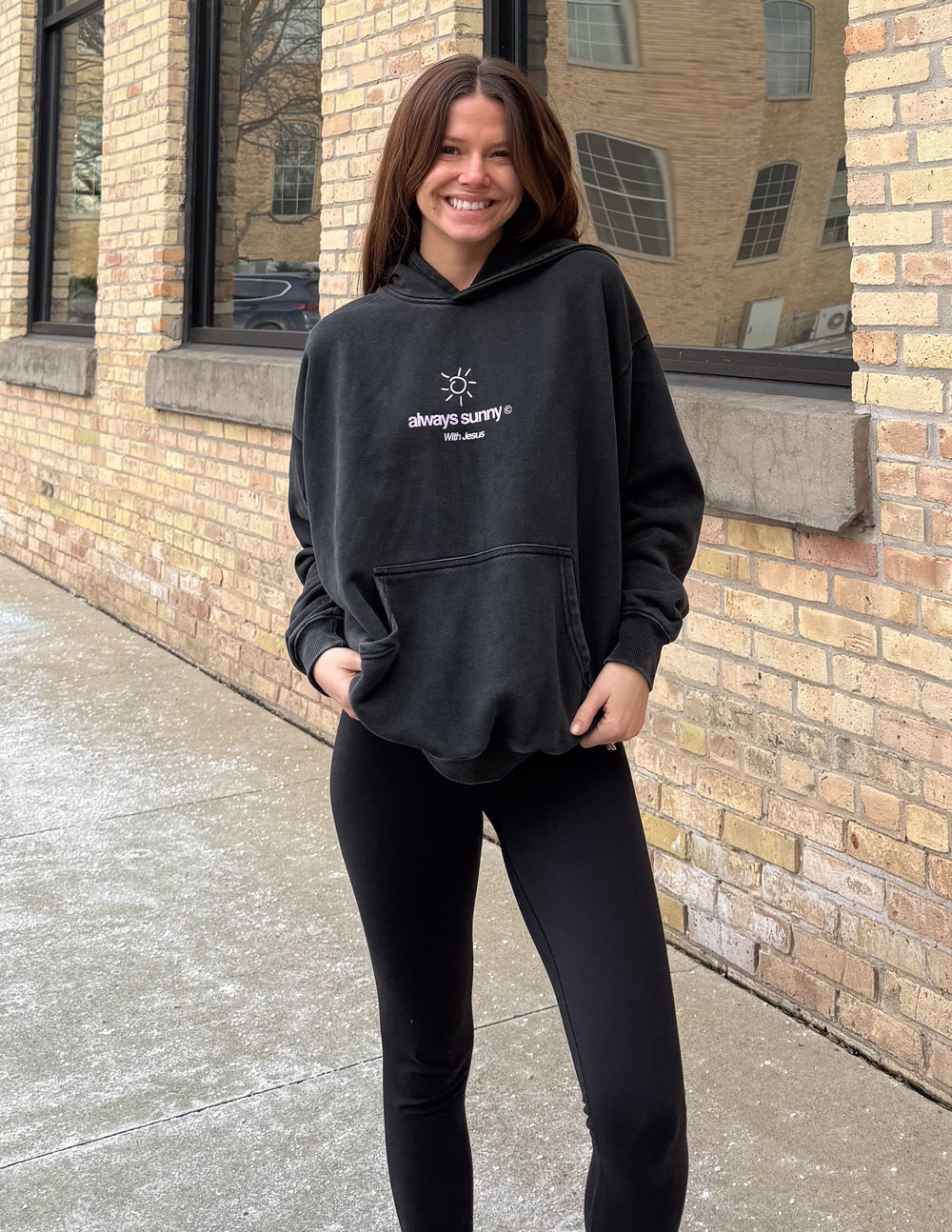 Always Sunny With Jesus Unisex Hoodie by Elevated Faith