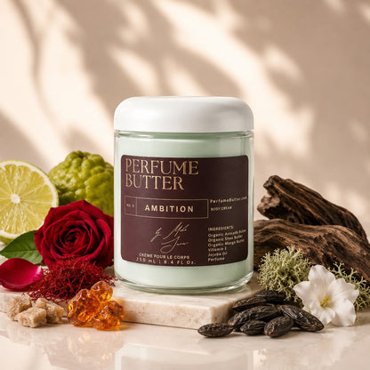 AMBITION – The Luxury Body Butter Perfume | Long-Lasting Fragrance Moisturizing Scent | Smooth Hydrating Skin Perfume | Premium Daily Wear | Perfume Butter by CB
