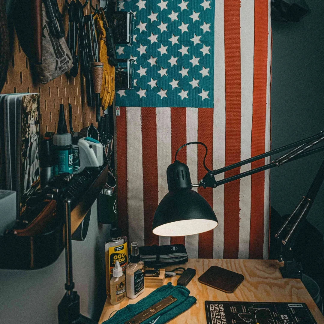 American Flag - Fire Hose by Recycled Firefighter