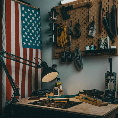 American Flag - Fire Hose by Recycled Firefighter