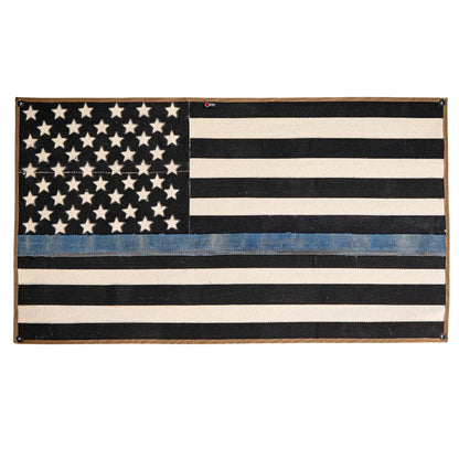 American Flag - Fire Hose - Thin Blue Line by Recycled Firefighter