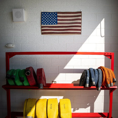 American Flag - Fire Hose - Vintage by Recycled Firefighter