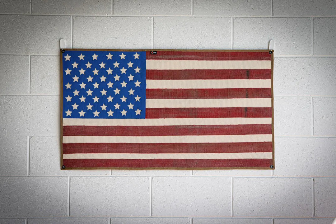 American Flag - Fire Hose - Vintage by Recycled Firefighter