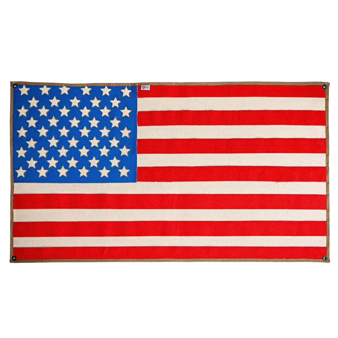 American Flag - Fire Hose by Recycled Firefighter