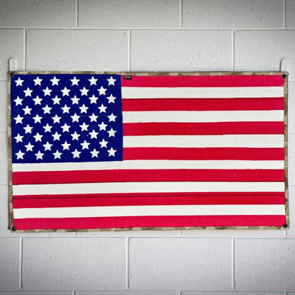American Flag - Fire Hose & Arid Border by Recycled Firefighter