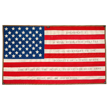 American Flag - Fire Hose - Second Amendment by Recycled Firefighter