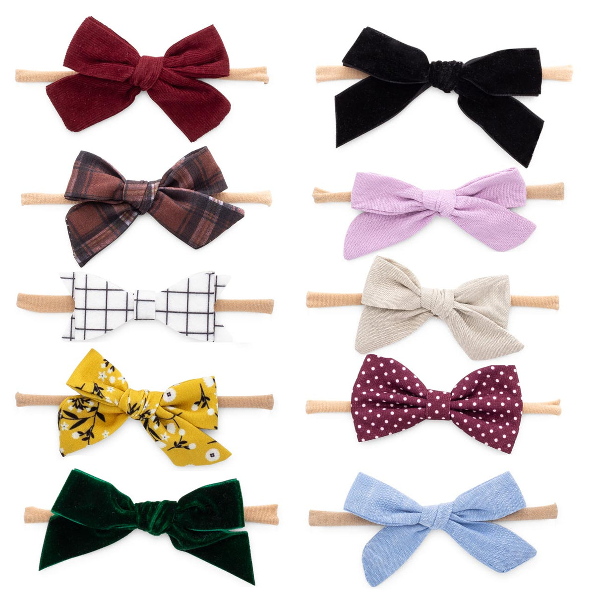 Anne Set - Bows and Headbands - 10 Pack by Parker Baby Co.