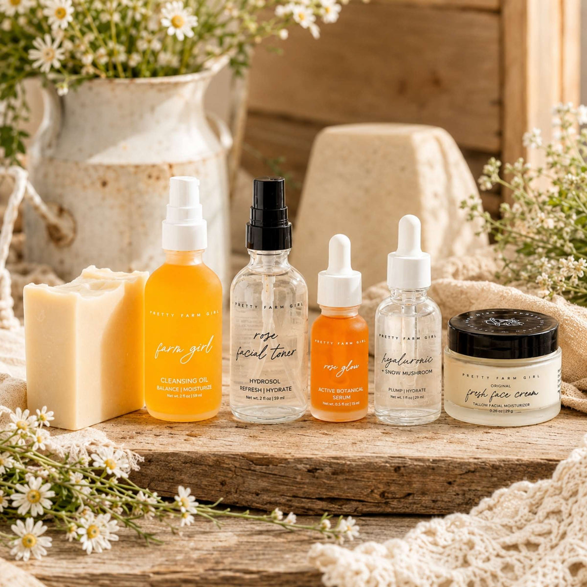 Anti-Aging Skincare Routine Essentials Kit by Pretty farm girl