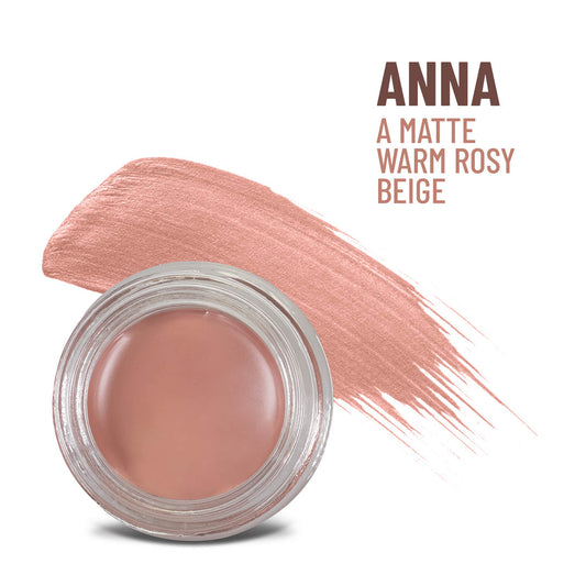 Any Wear Creme waterproof creme-to-powder color in Anna