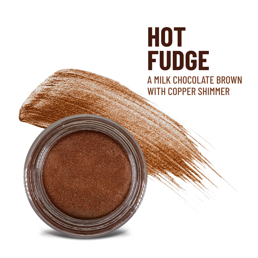 Any Wear Creme waterproof creme-to-powder color in Hot Fudge