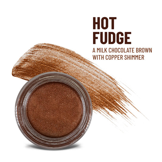 Any Wear Creme waterproof creme-to-powder color in Hot Fudge