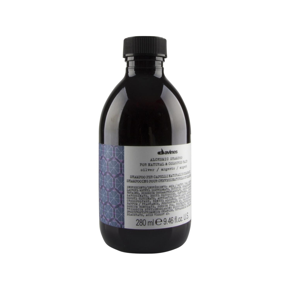 Davines Alchemic Silver Shampoo - 280ml Anti-Brassy Toning for Blonde & Gray Hair by Beauty Care Bag