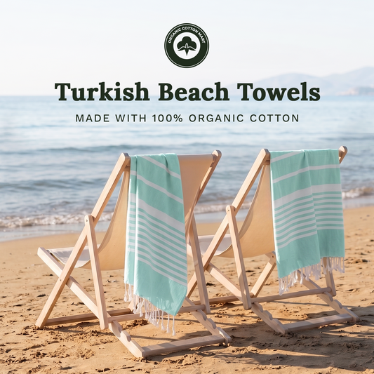 Organic cotton Turkish beach towel – view 2