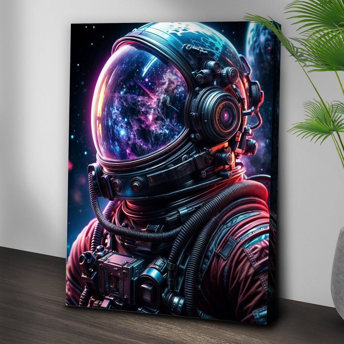 Cool Astronaut Glow Wall Art by Tailored Canvases