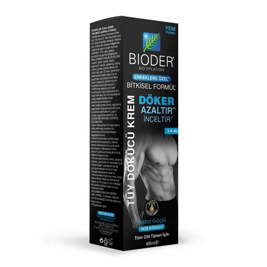 Bioder hair removal cream for men, 100 ml