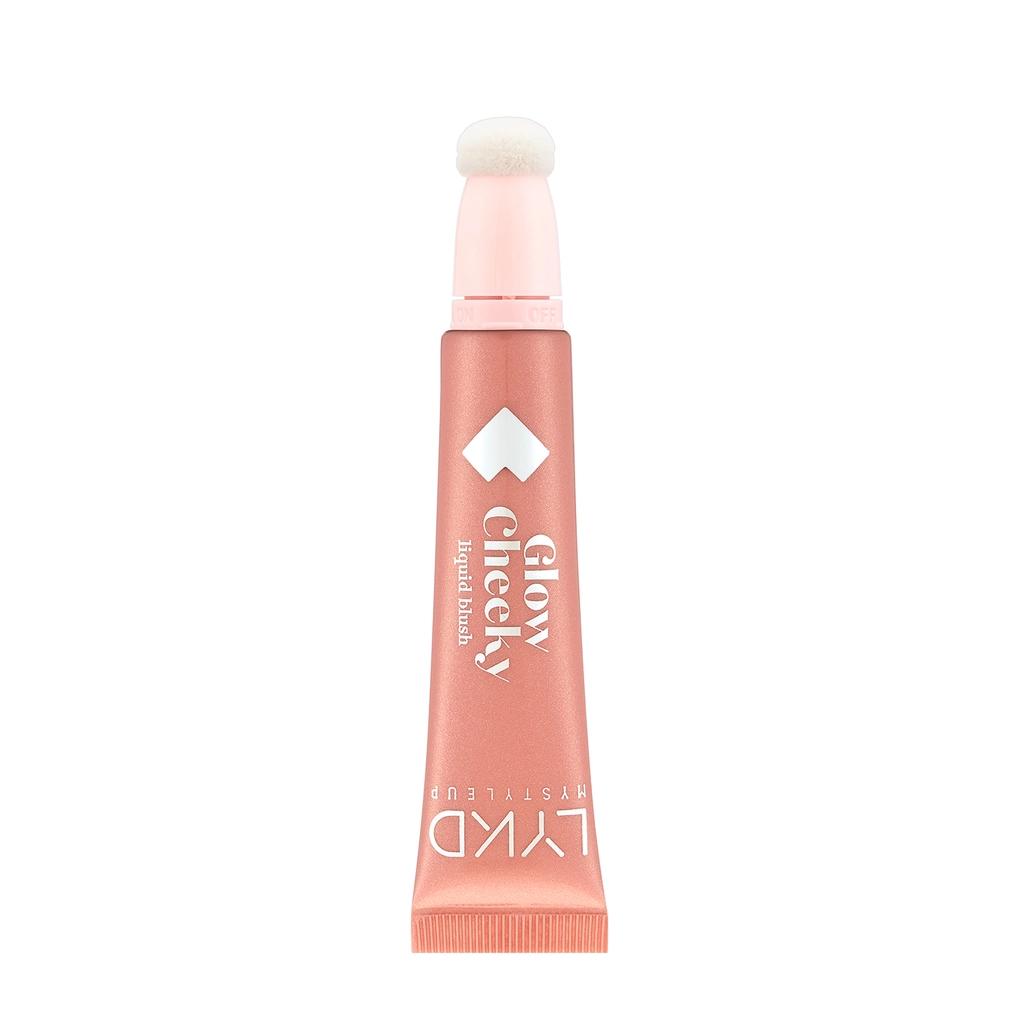 LYKD Glow Cheeky Blush Radiant Peach Powder for a Warm Glow by Beauty Care Bag